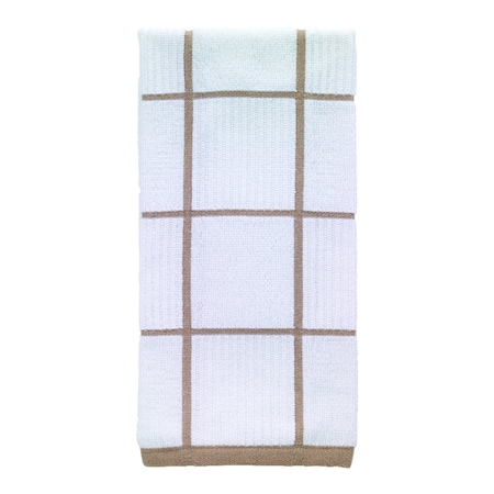T-Fal T-Fal Sand Cotton Checked Parquet Kitchen Towel 1 pk 10159